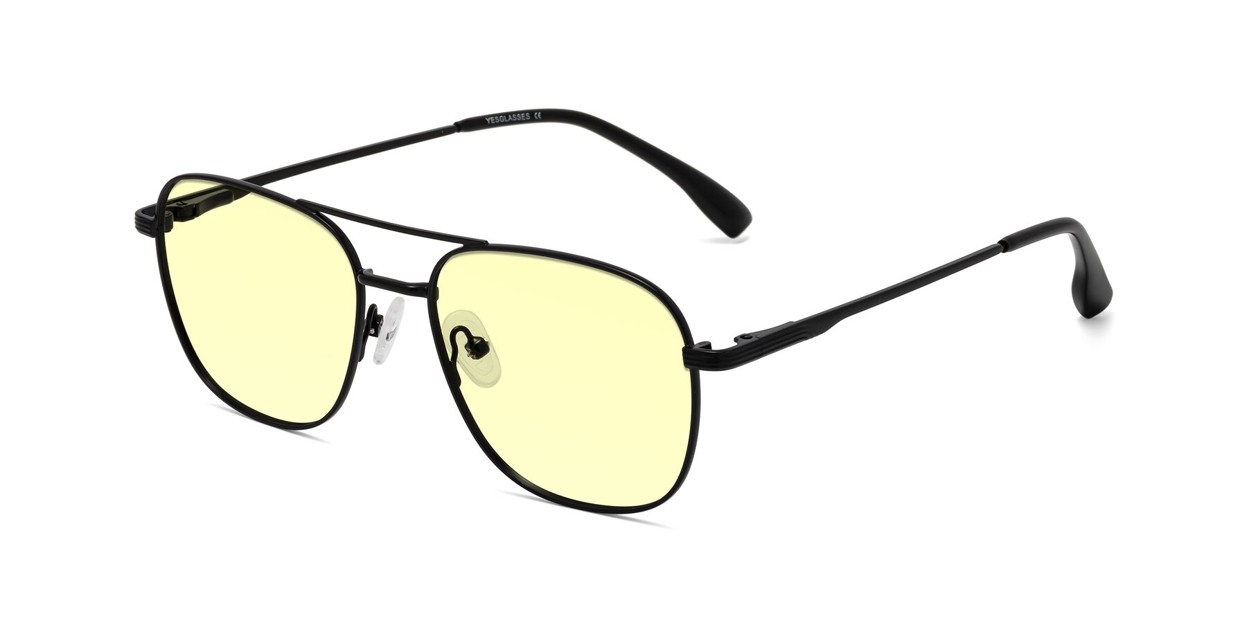 Angle of Summer in Black with Light Yellow Tinted Lenses