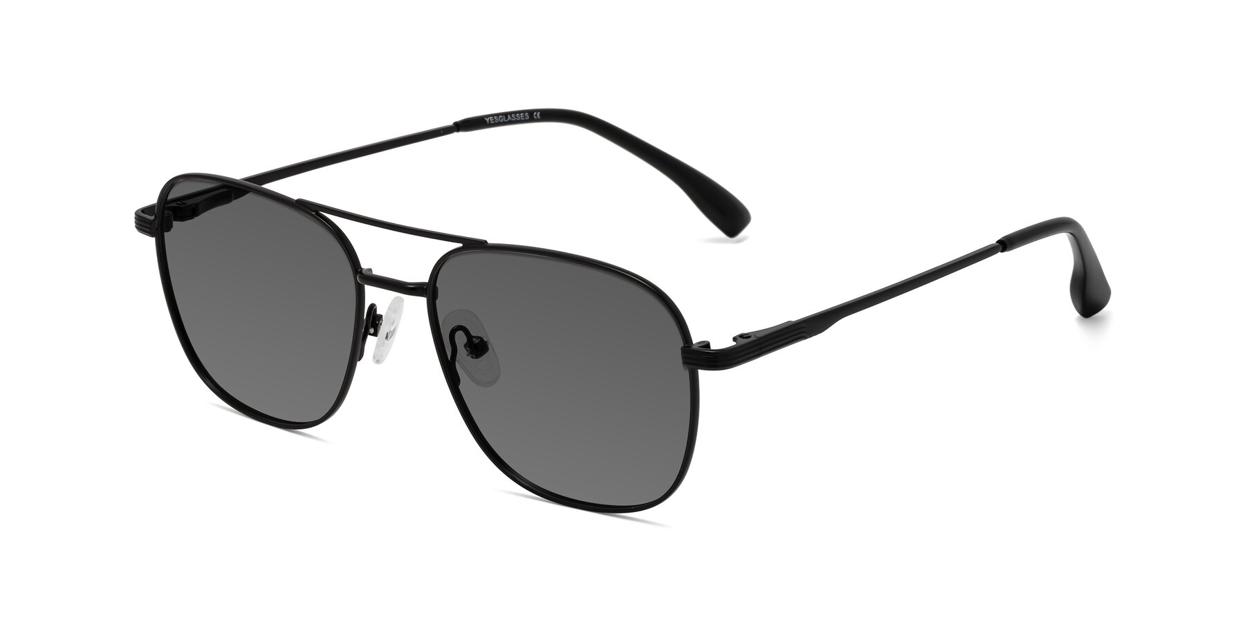 Angle of Summer in Black with Medium Gray Tinted Lenses