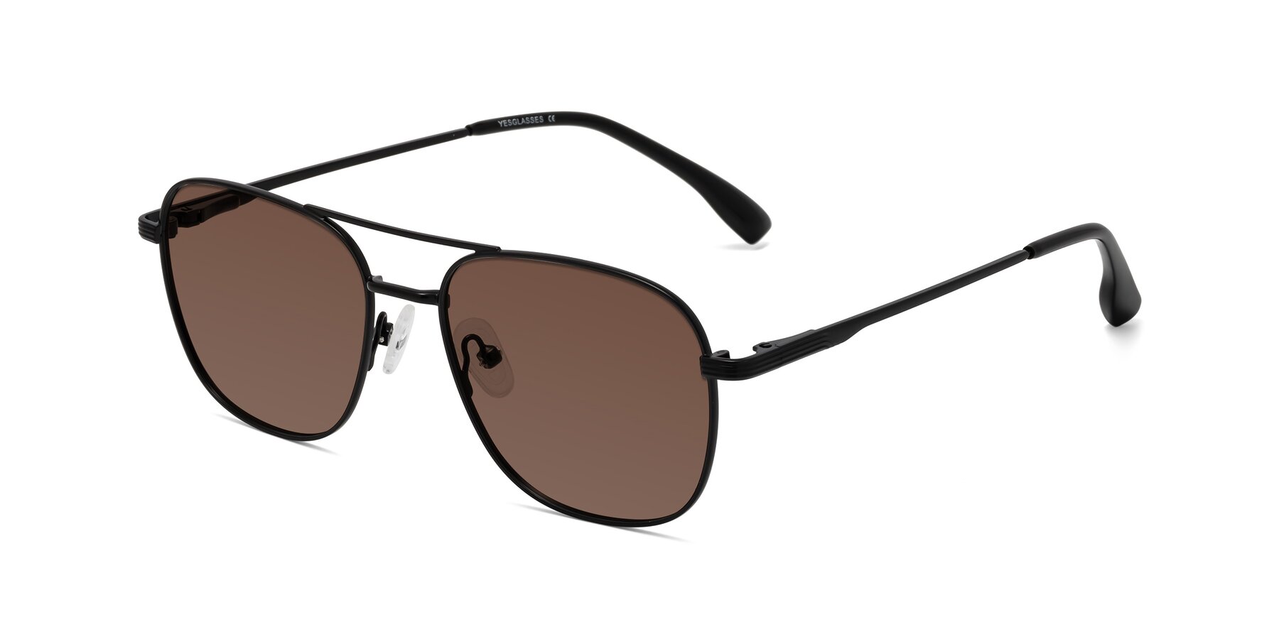 Angle of Summer in Black with Brown Tinted Lenses