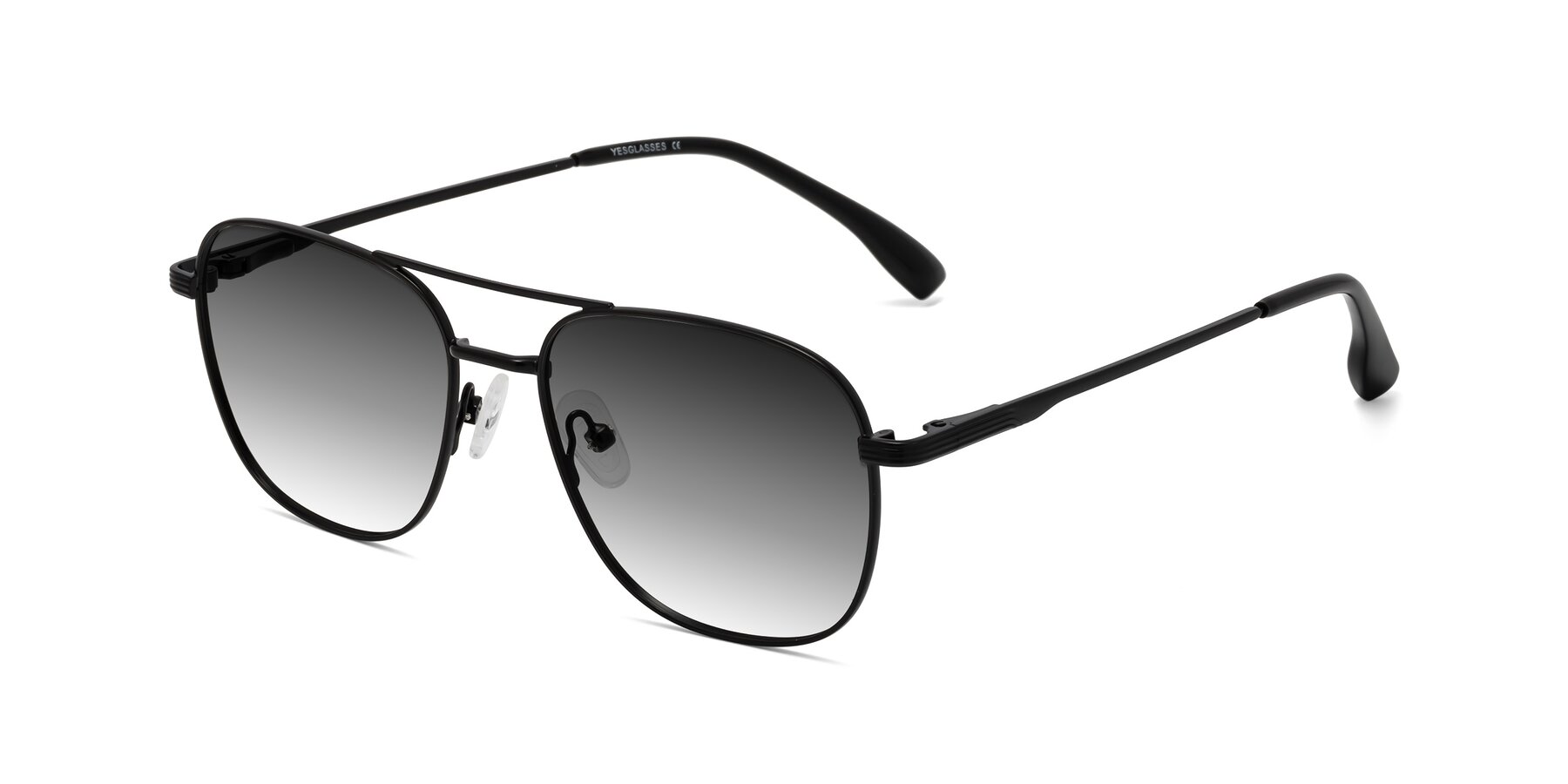 Angle of Summer in Black with Gray Gradient Lenses