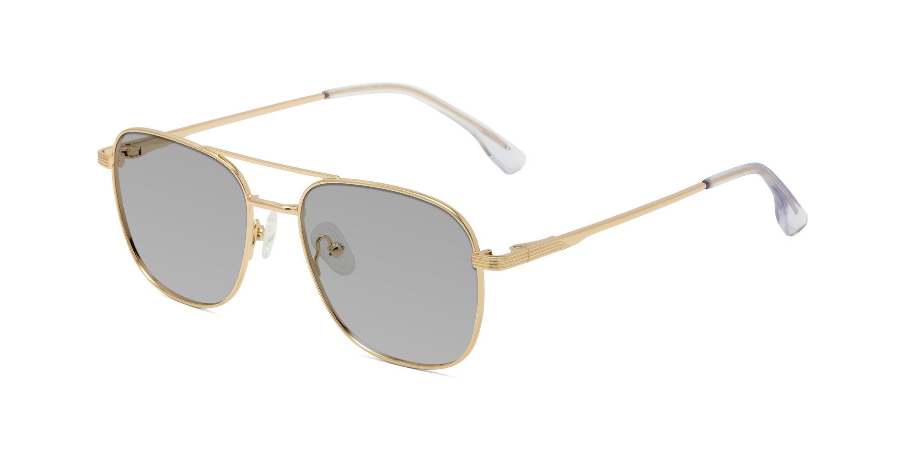 Angle of Summer in Gold with Light Gray Tinted Lenses