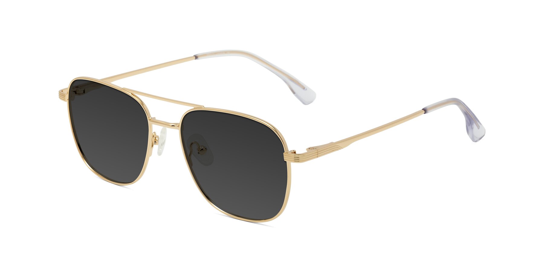 Angle of Summer in Gold with Gray Tinted Lenses