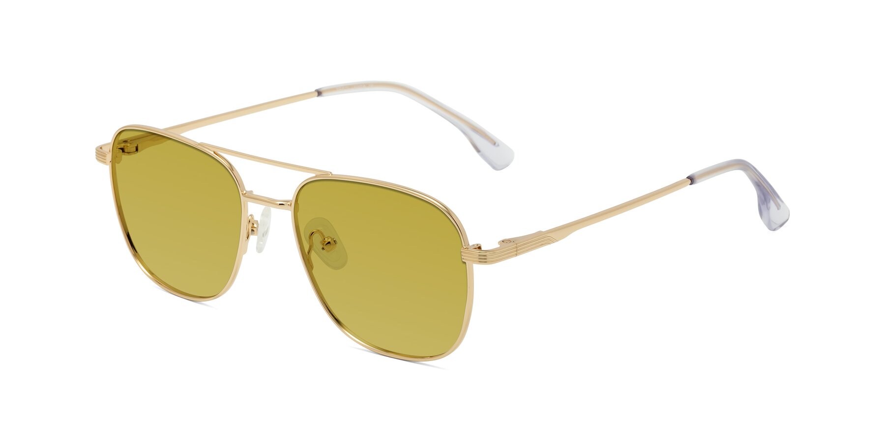 Angle of Summer in Gold with Champagne Tinted Lenses