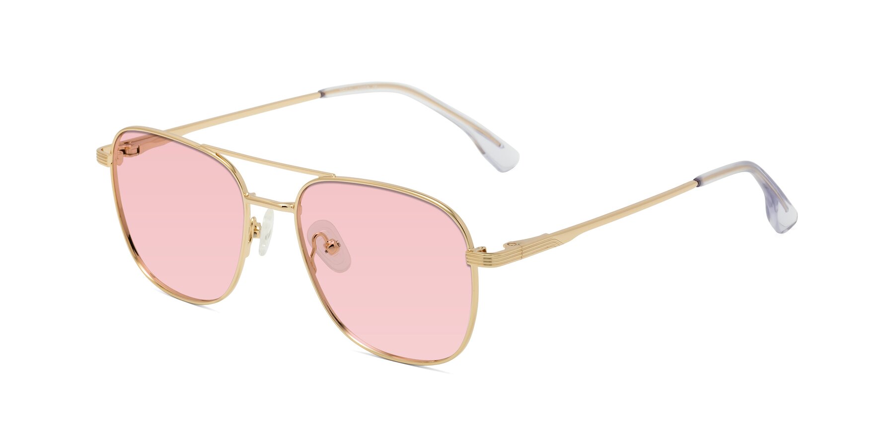 Angle of Summer in Gold with Light Garnet Tinted Lenses