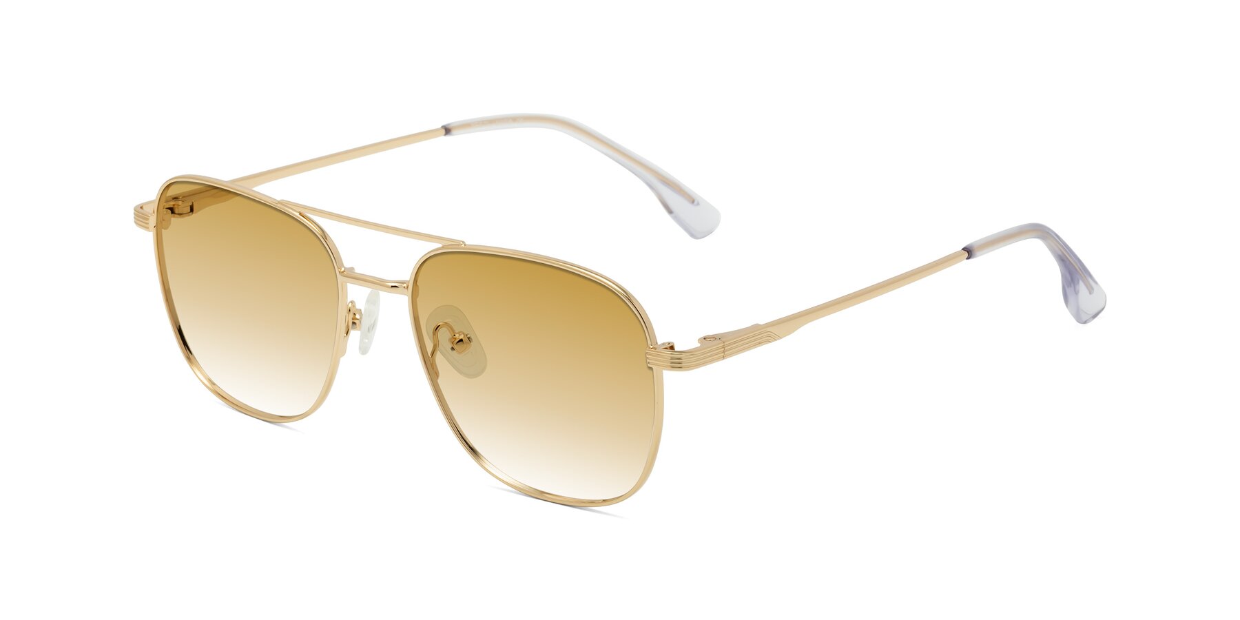 Angle of Summer in Gold with Champagne Gradient Lenses