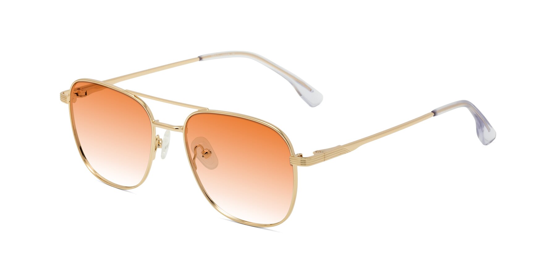 Angle of Summer in Gold with Orange Gradient Lenses