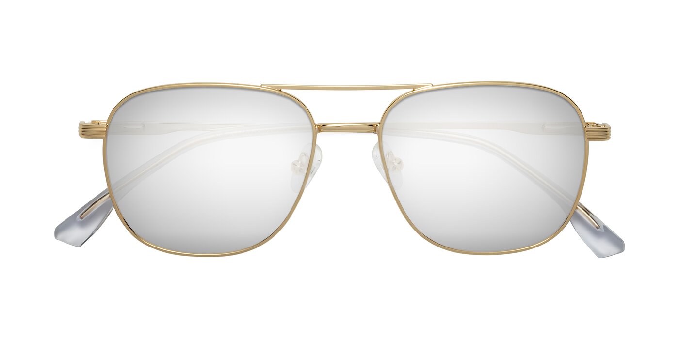 Summer - Gold Flash Mirrored Sunglasses