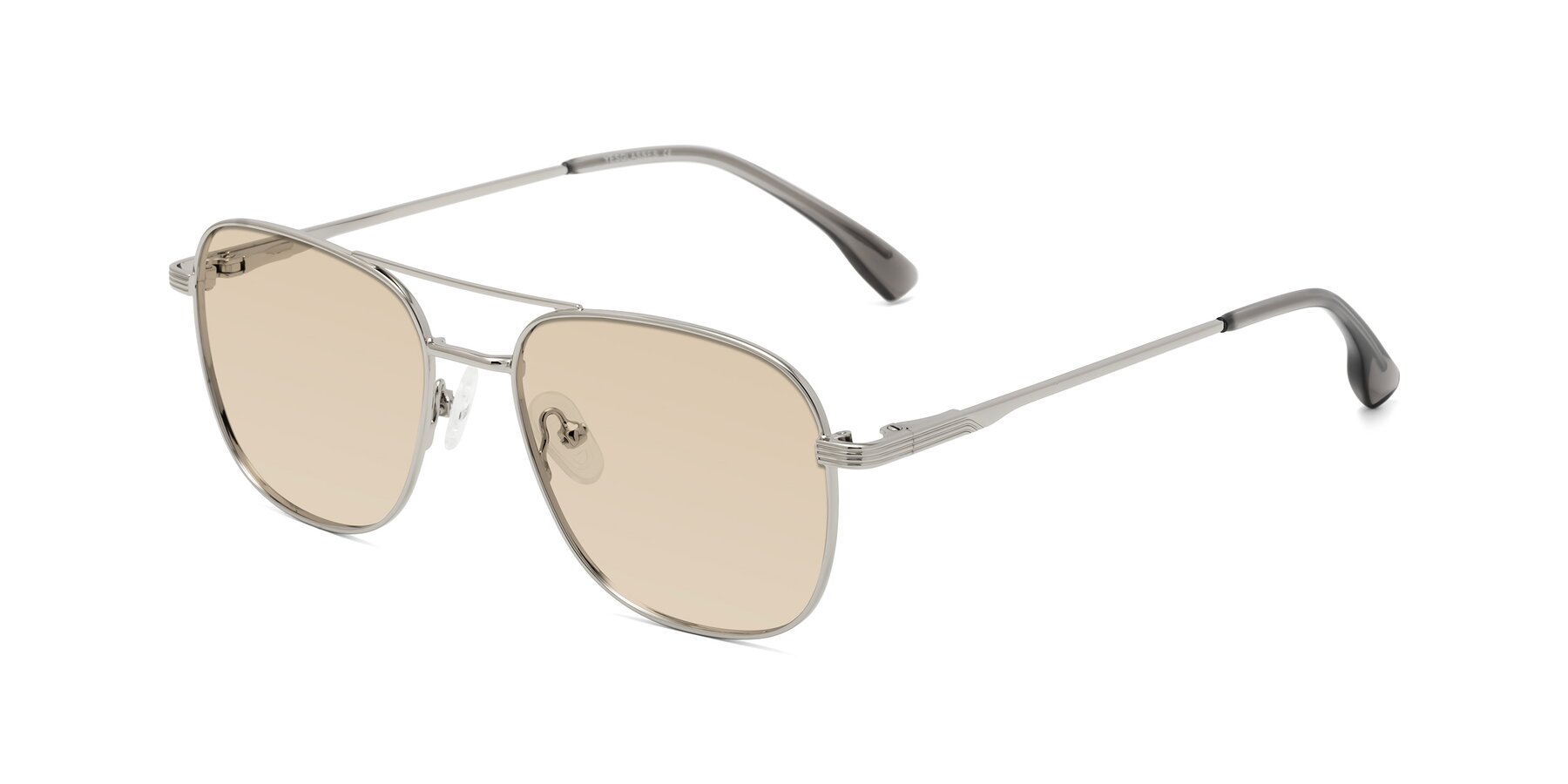 Angle of Summer in Silver with Light Brown Tinted Lenses