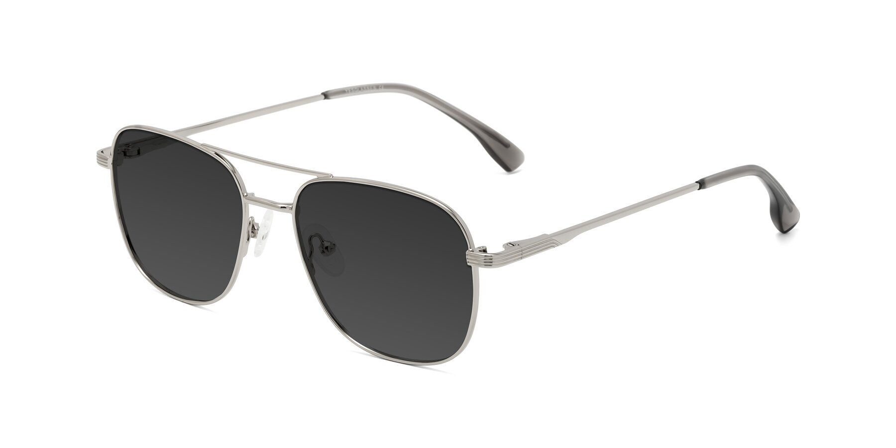 Angle of Summer in Silver with Gray Tinted Lenses