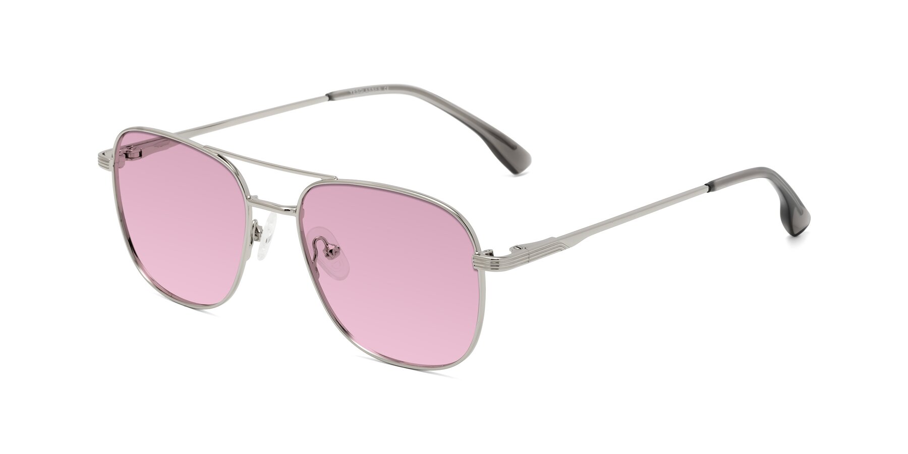 Angle of Summer in Silver with Light Wine Tinted Lenses