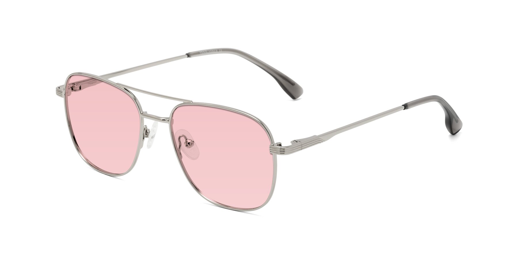 Angle of Summer in Silver with Light Garnet Tinted Lenses