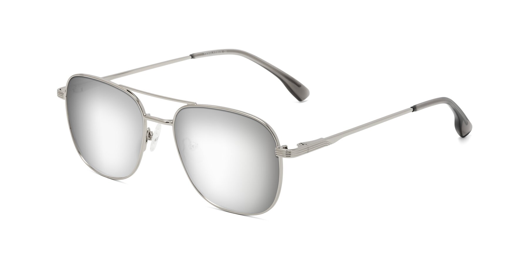 Angle of Summer in Silver with Silver Mirrored Lenses