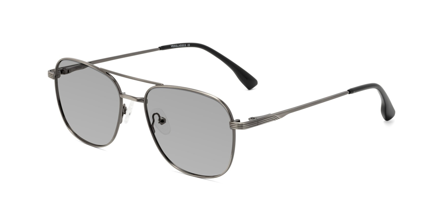 Angle of Summer in Gunmetal with Light Gray Tinted Lenses