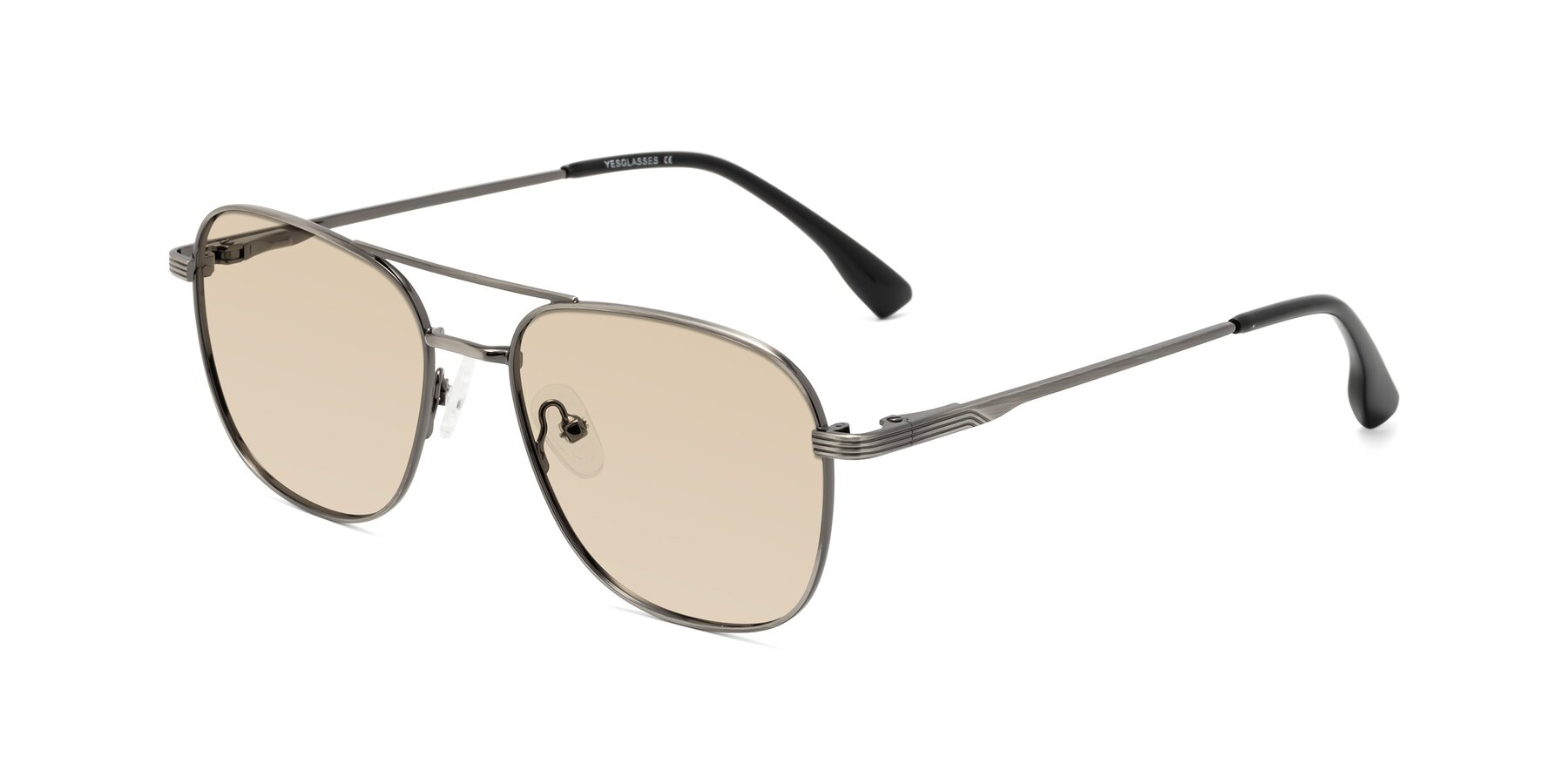 Angle of Summer in Gunmetal with Light Brown Tinted Lenses