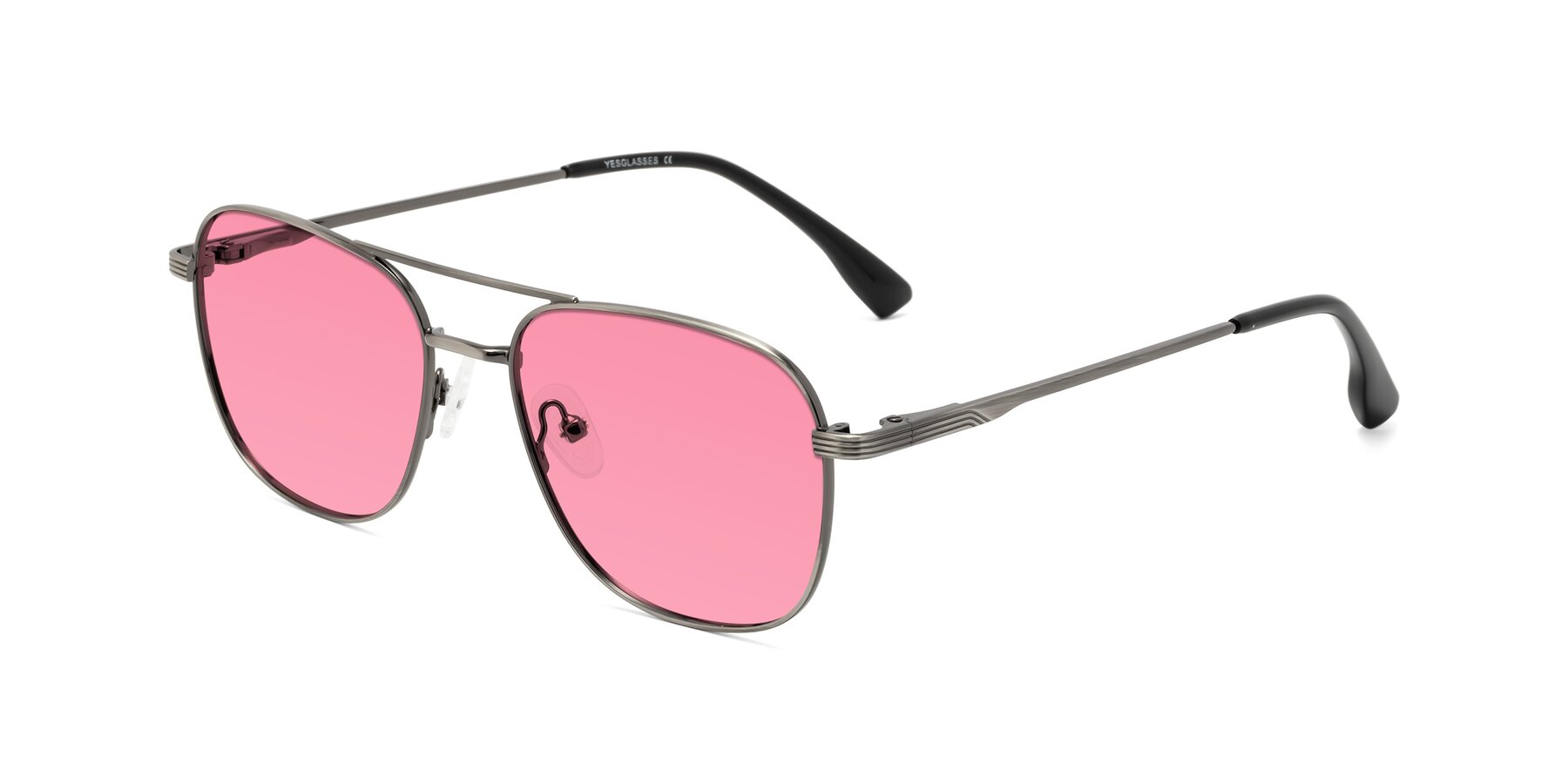 Angle of Summer in Gunmetal with Pink Tinted Lenses