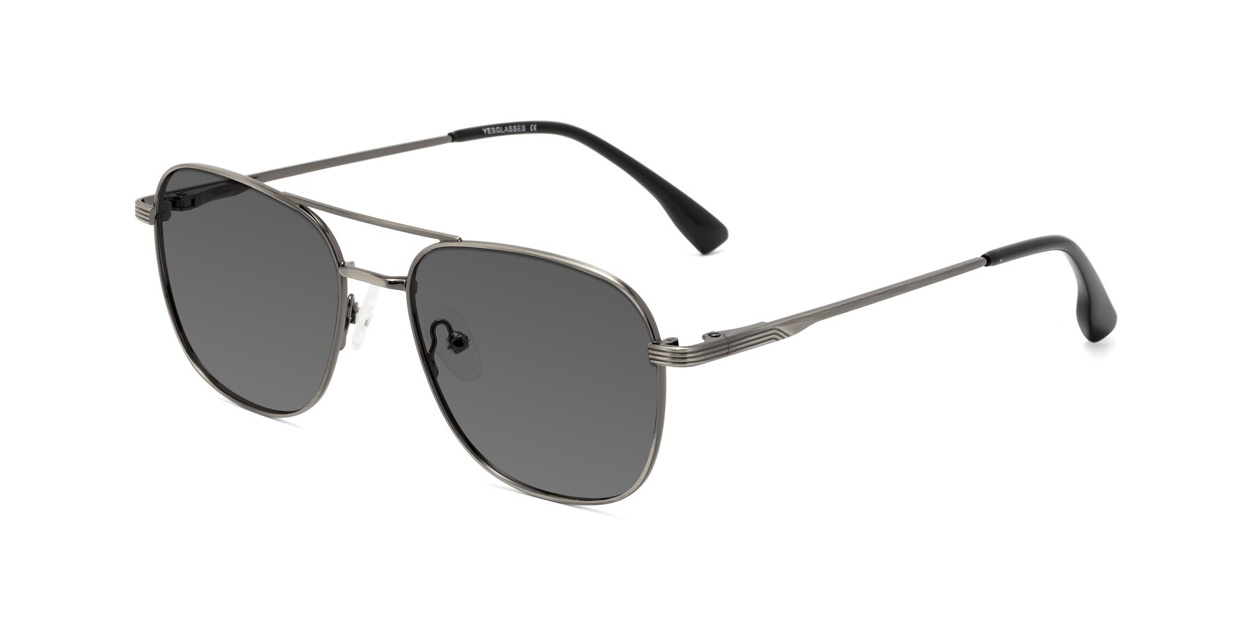 Angle of Summer in Gunmetal with Medium Gray Tinted Lenses