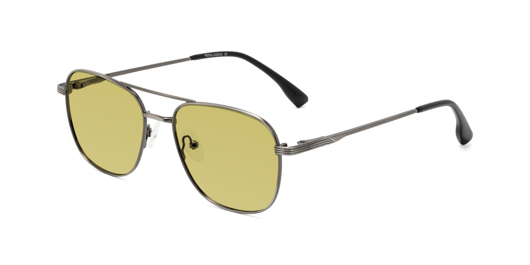 Angle of Summer in Gunmetal with Medium Champagne Tinted Lenses