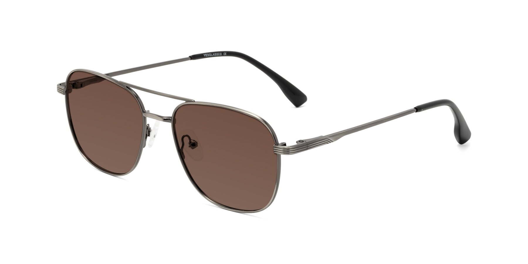 Angle of Summer in Gunmetal with Brown Tinted Lenses