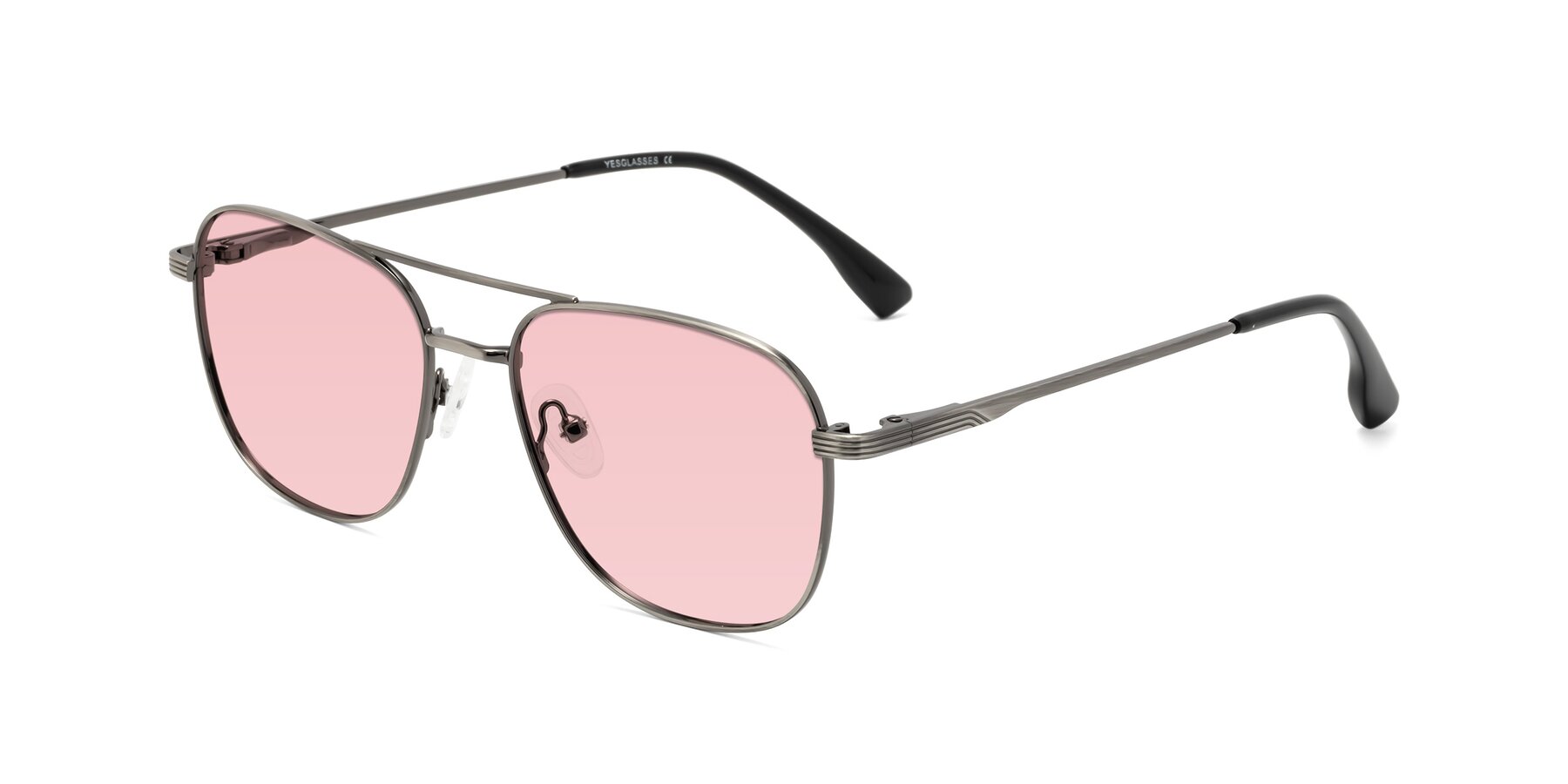 Angle of Summer in Gunmetal with Light Garnet Tinted Lenses