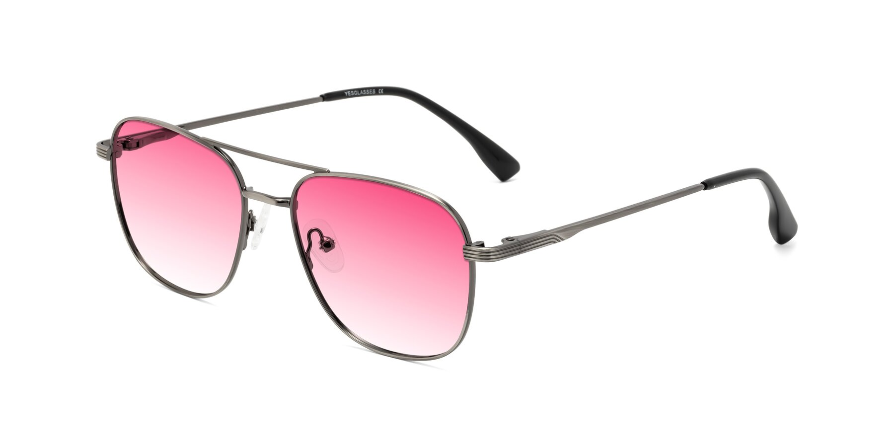 Angle of Summer in Gunmetal with Pink Gradient Lenses