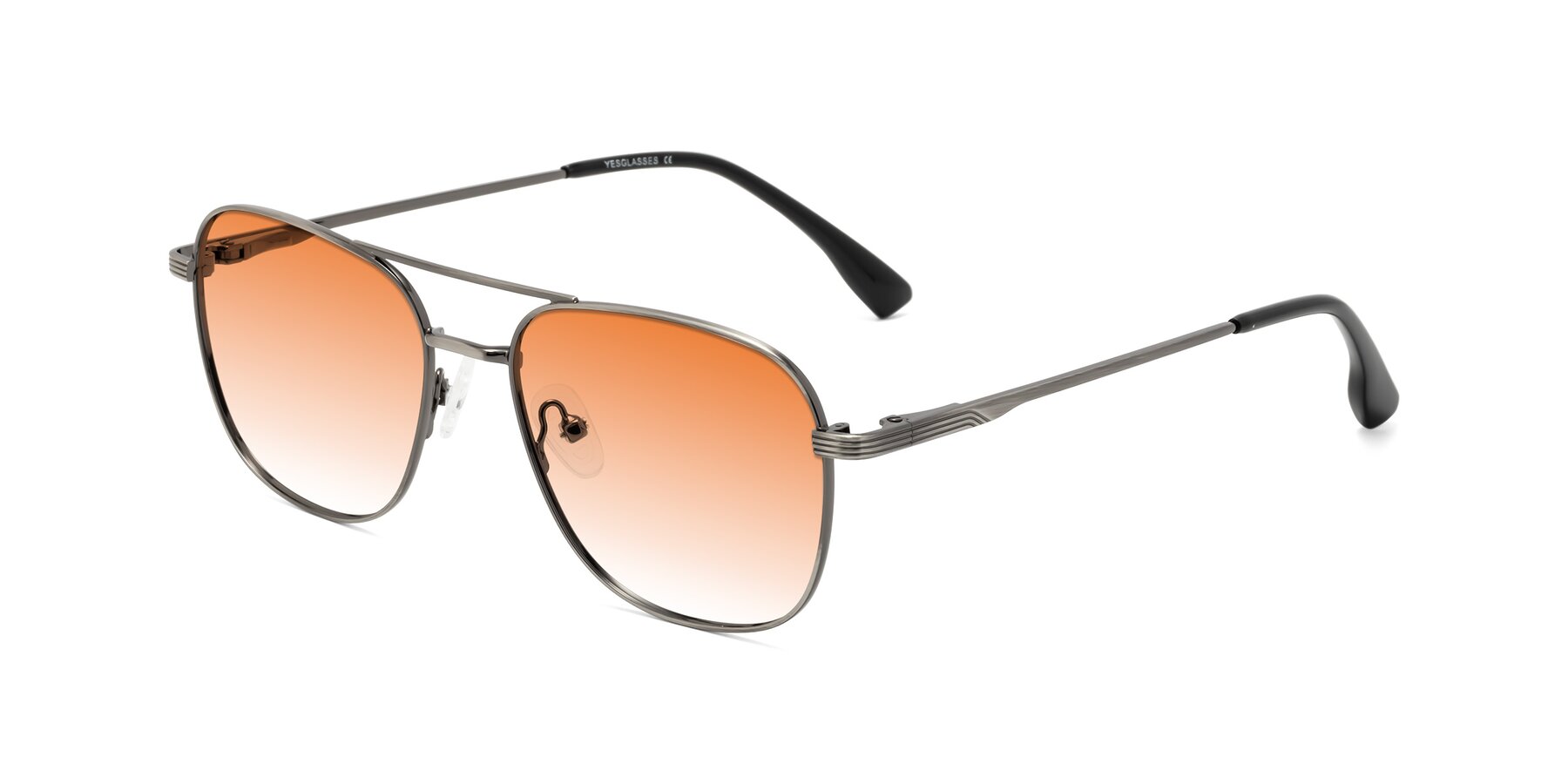 Angle of Summer in Gunmetal with Orange Gradient Lenses