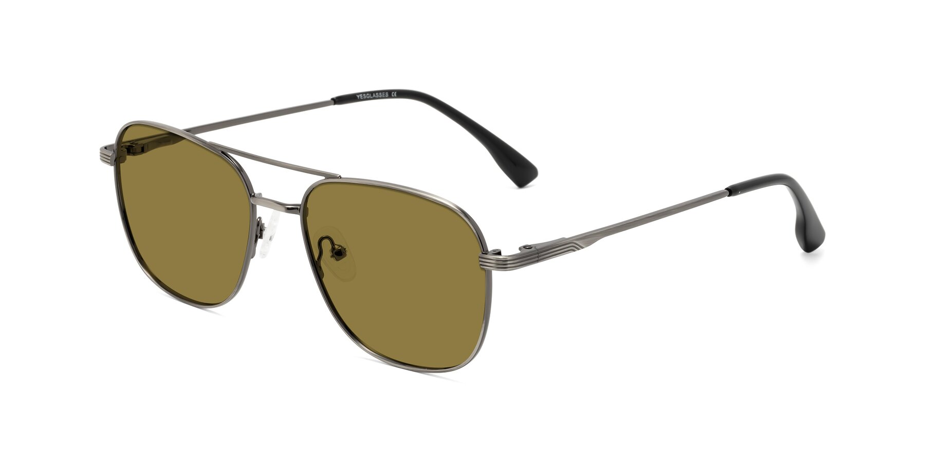 Angle of Summer in Gunmetal with Brown Polarized Lenses