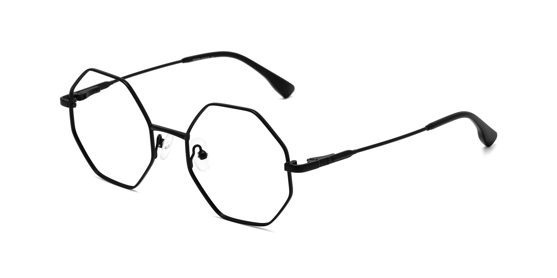 Angle of Fall in Black with Clear Eyeglass Lenses