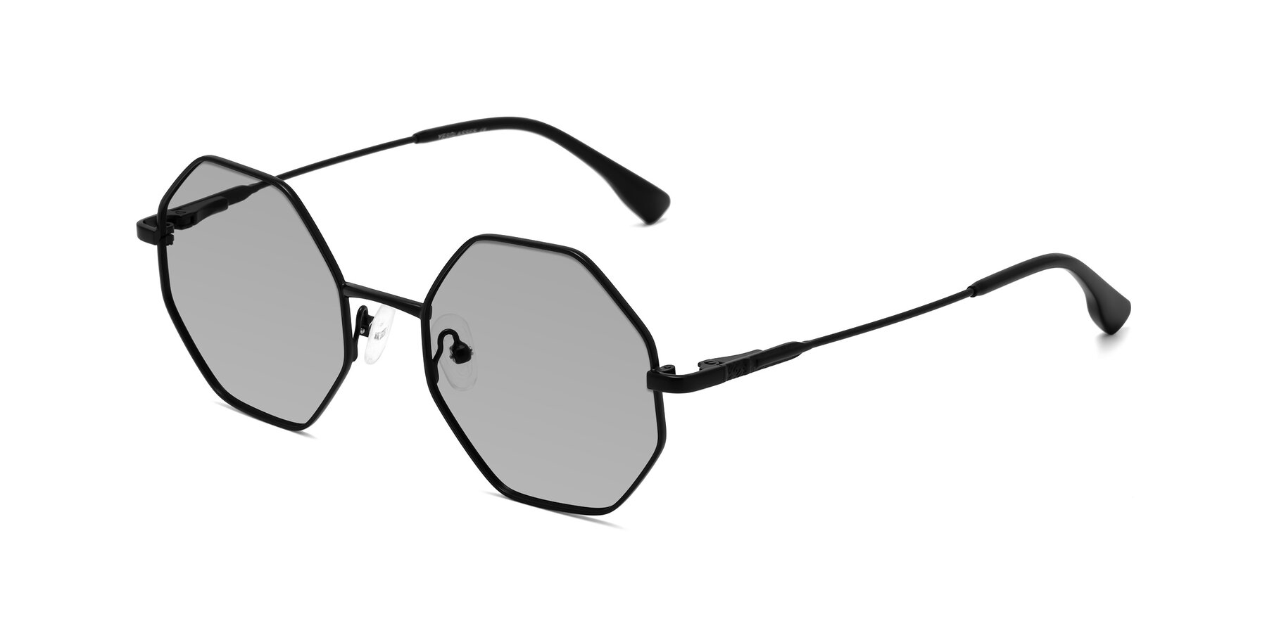 Angle of Fall in Black with Light Gray Tinted Lenses