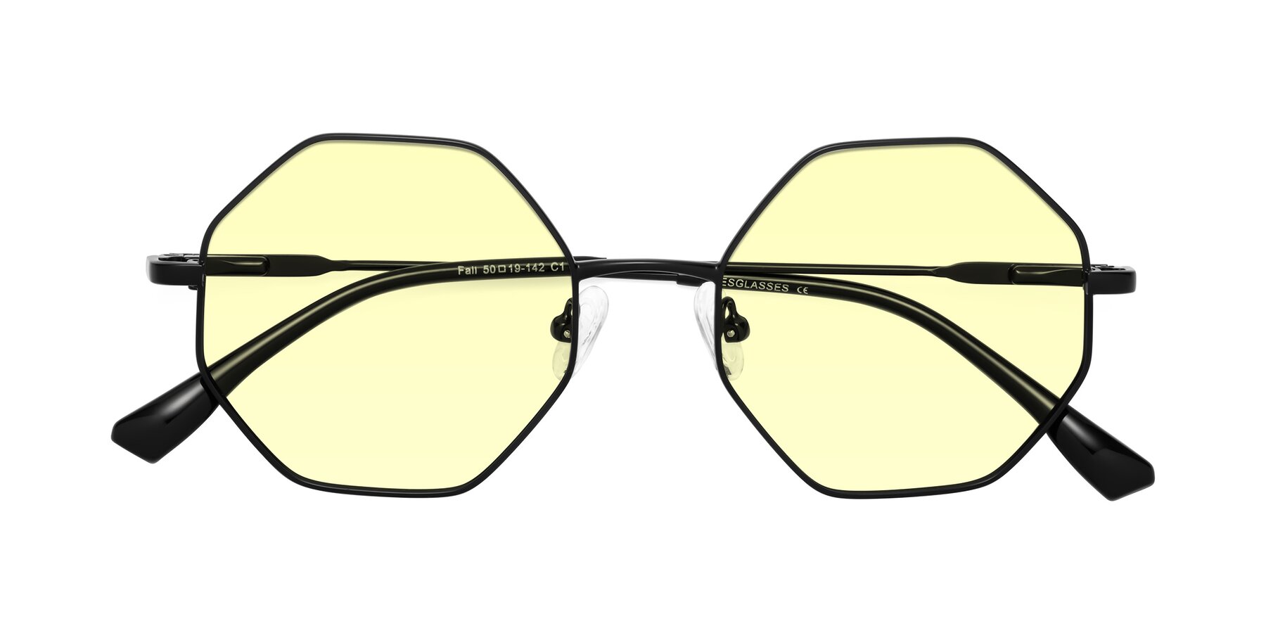 Folded Front of Fall in Black with Light Yellow Tinted Lenses