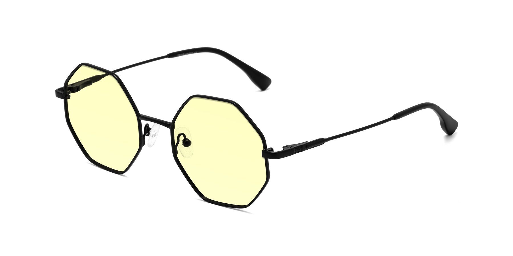 Angle of Fall in Black with Light Yellow Tinted Lenses