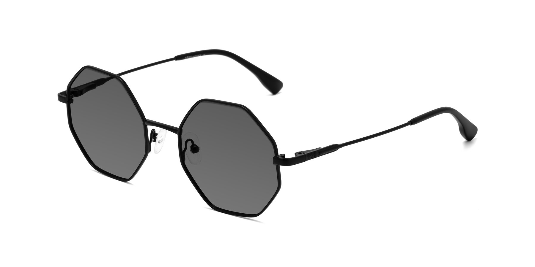 Angle of Fall in Black with Medium Gray Tinted Lenses