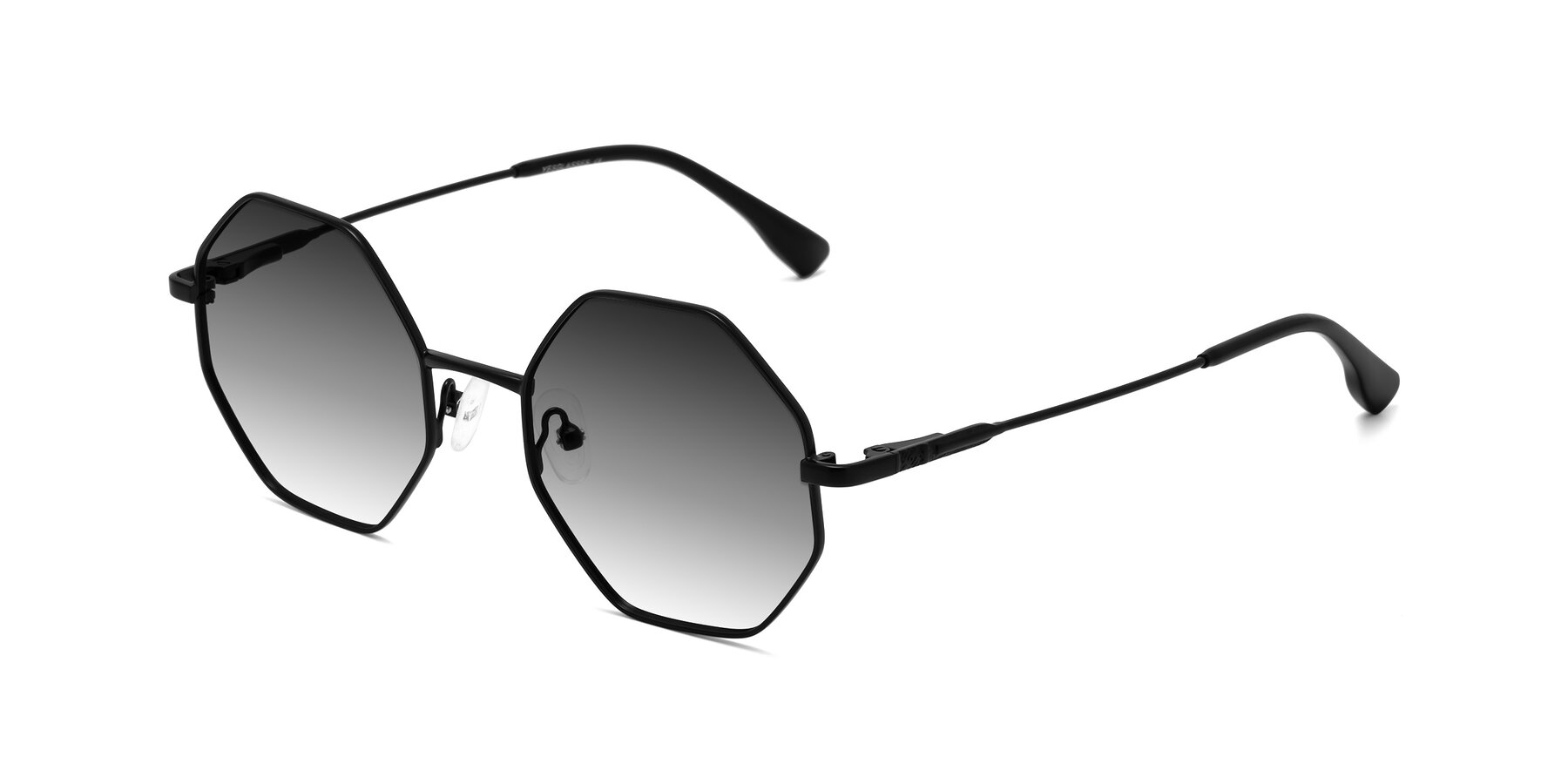 Angle of Fall in Black with Gray Gradient Lenses