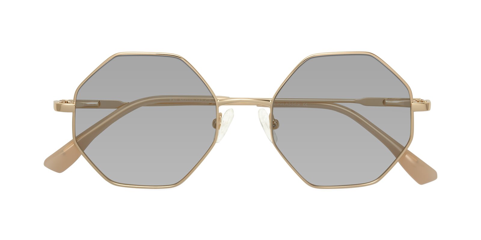 PHOTOCHROMIC LENSES GEOMETRIC FRAME SUNGLASSES CT0581S IN METAL main image 1