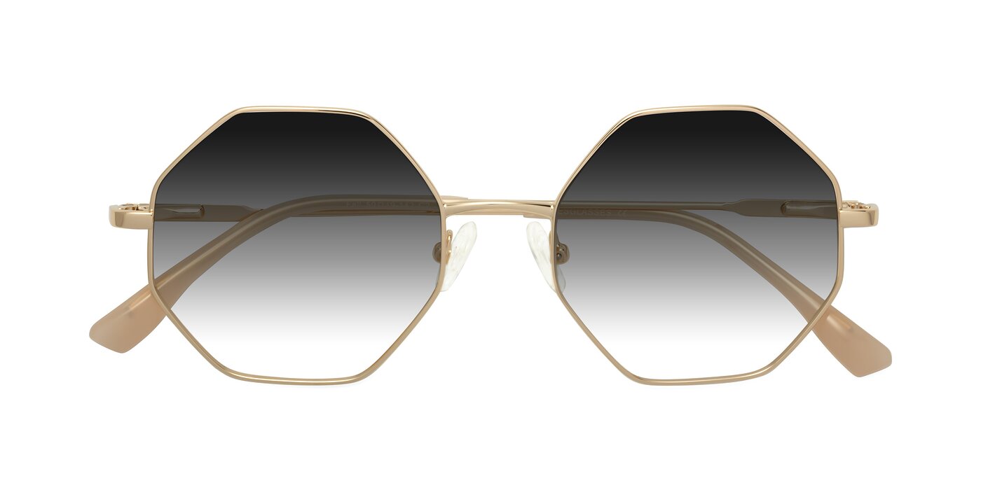 Fall - Gold Gradient Sunglasses