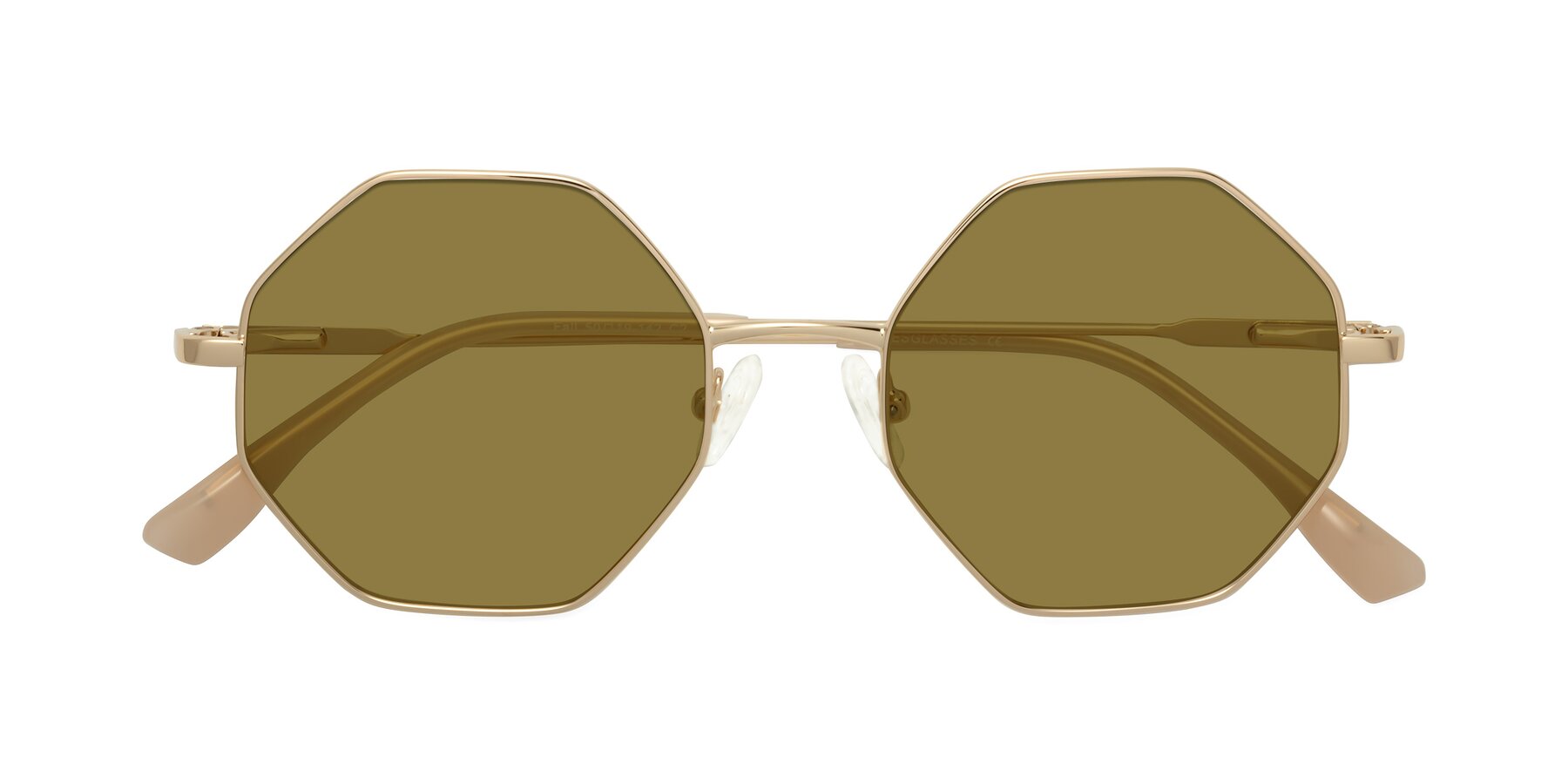 Folded Front of Fall in Gold with Brown Polarized Lenses