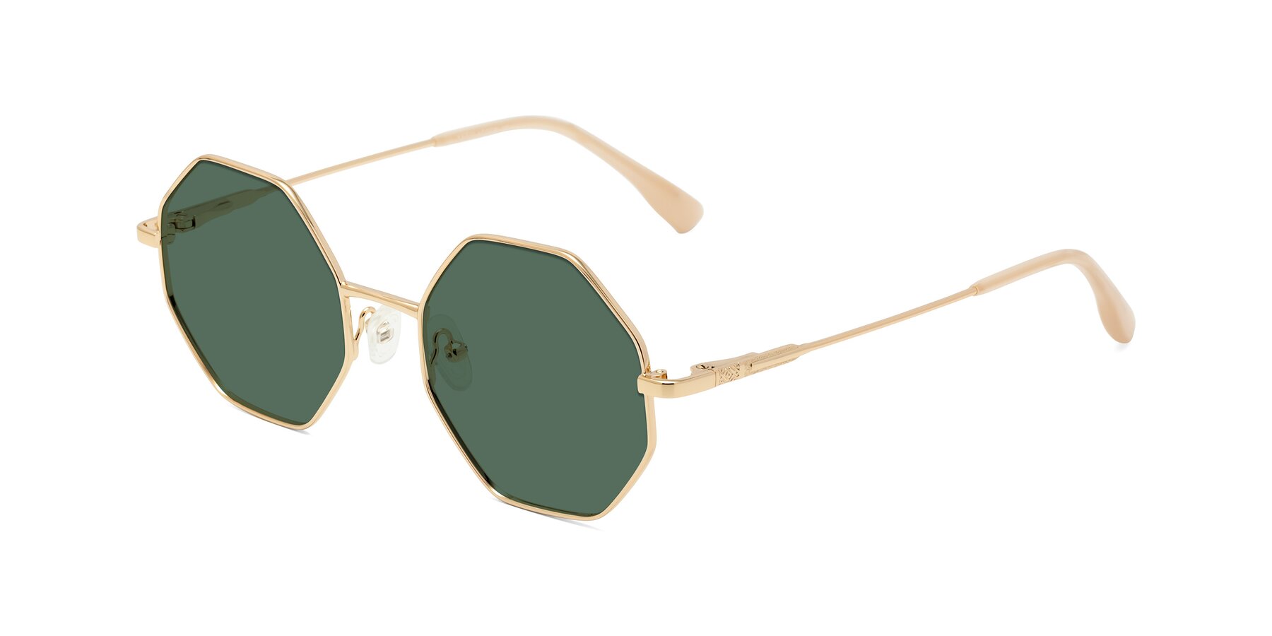 Angle of Fall in Gold with Green Polarized Lenses