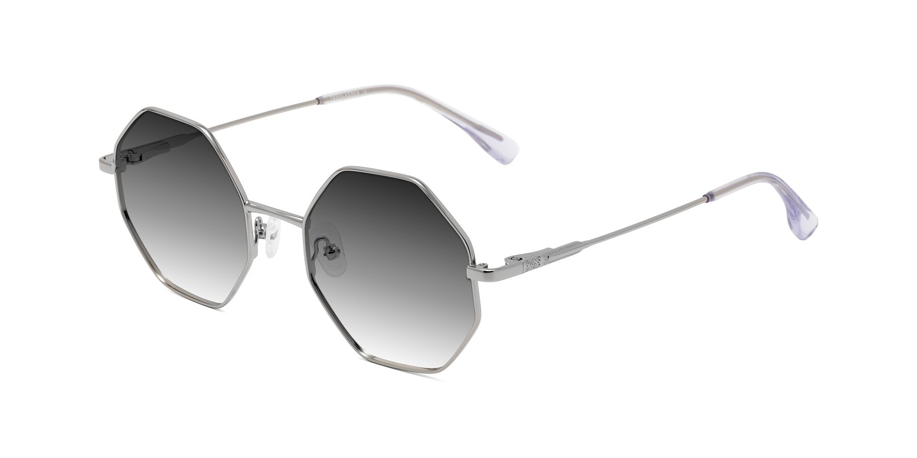 Angle of Fall in Silver with Gray Gradient Lenses