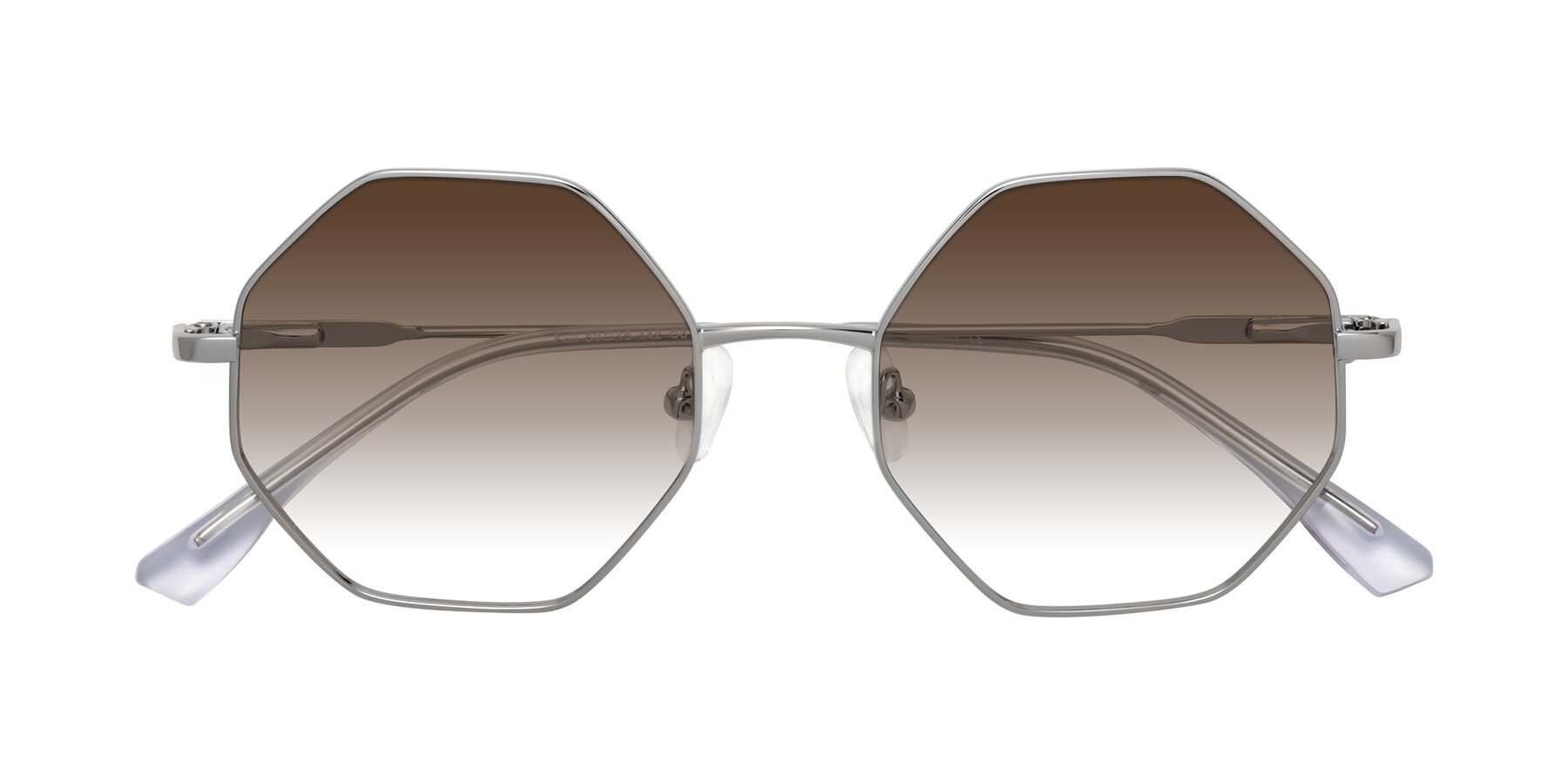 Folded Front of Fall in Silver with Brown Gradient Lenses