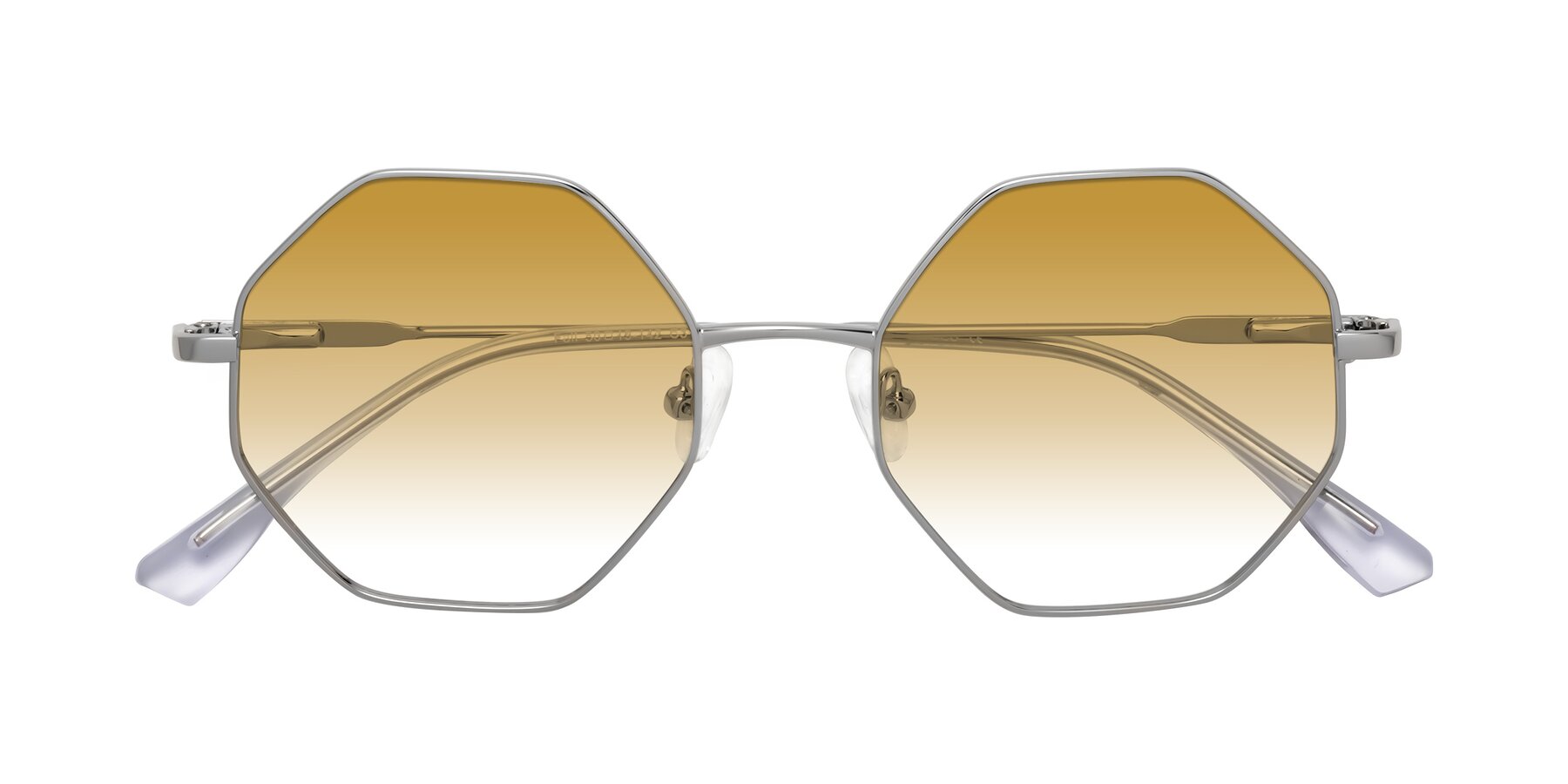 Folded Front of Fall in Silver with Champagne Gradient Lenses