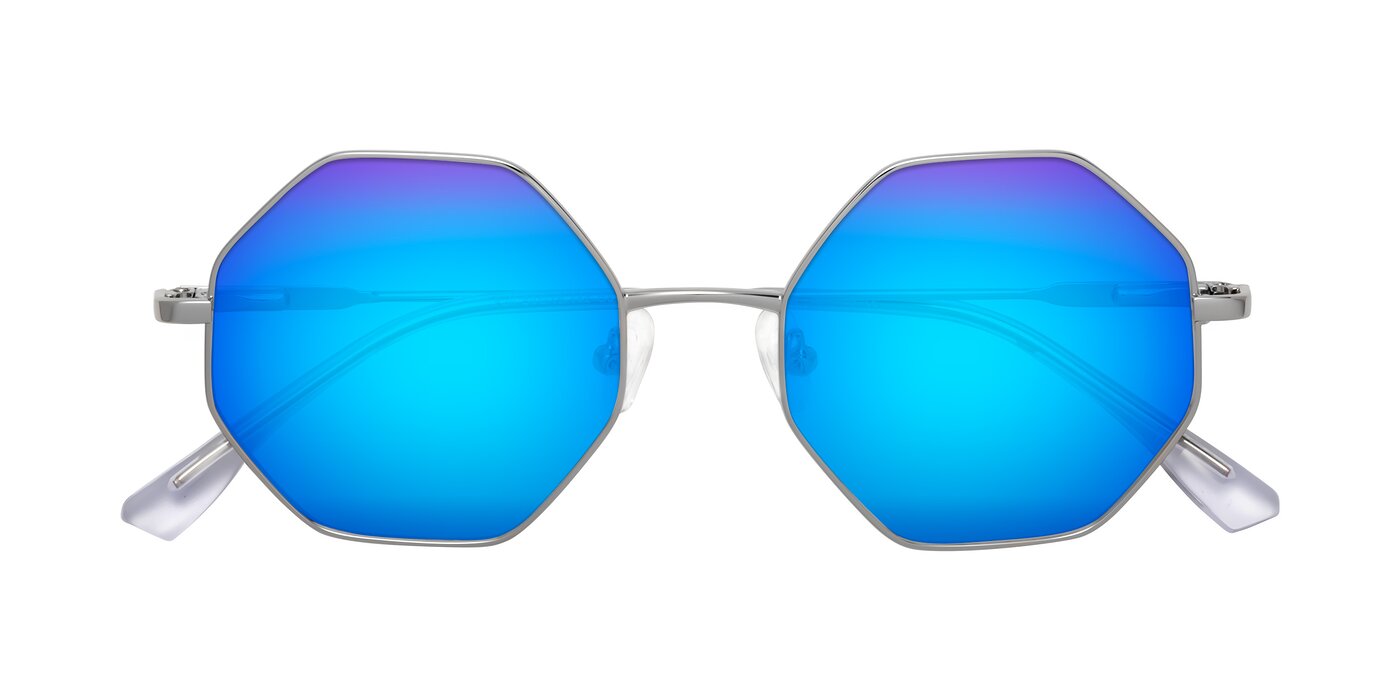 Fall - Silver Flash Mirrored Sunglasses