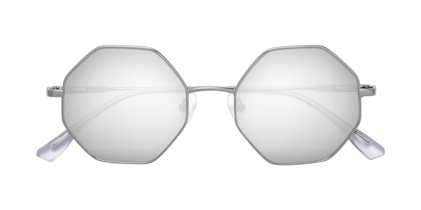 Fall - Silver Flash Mirrored Sunglasses