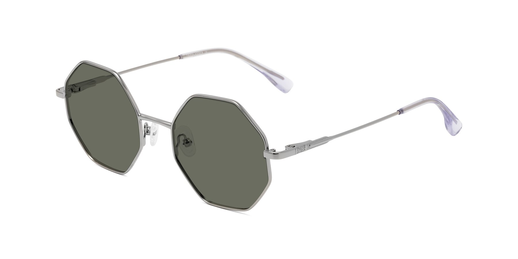 Angle of Fall in Silver with Gray Polarized Lenses