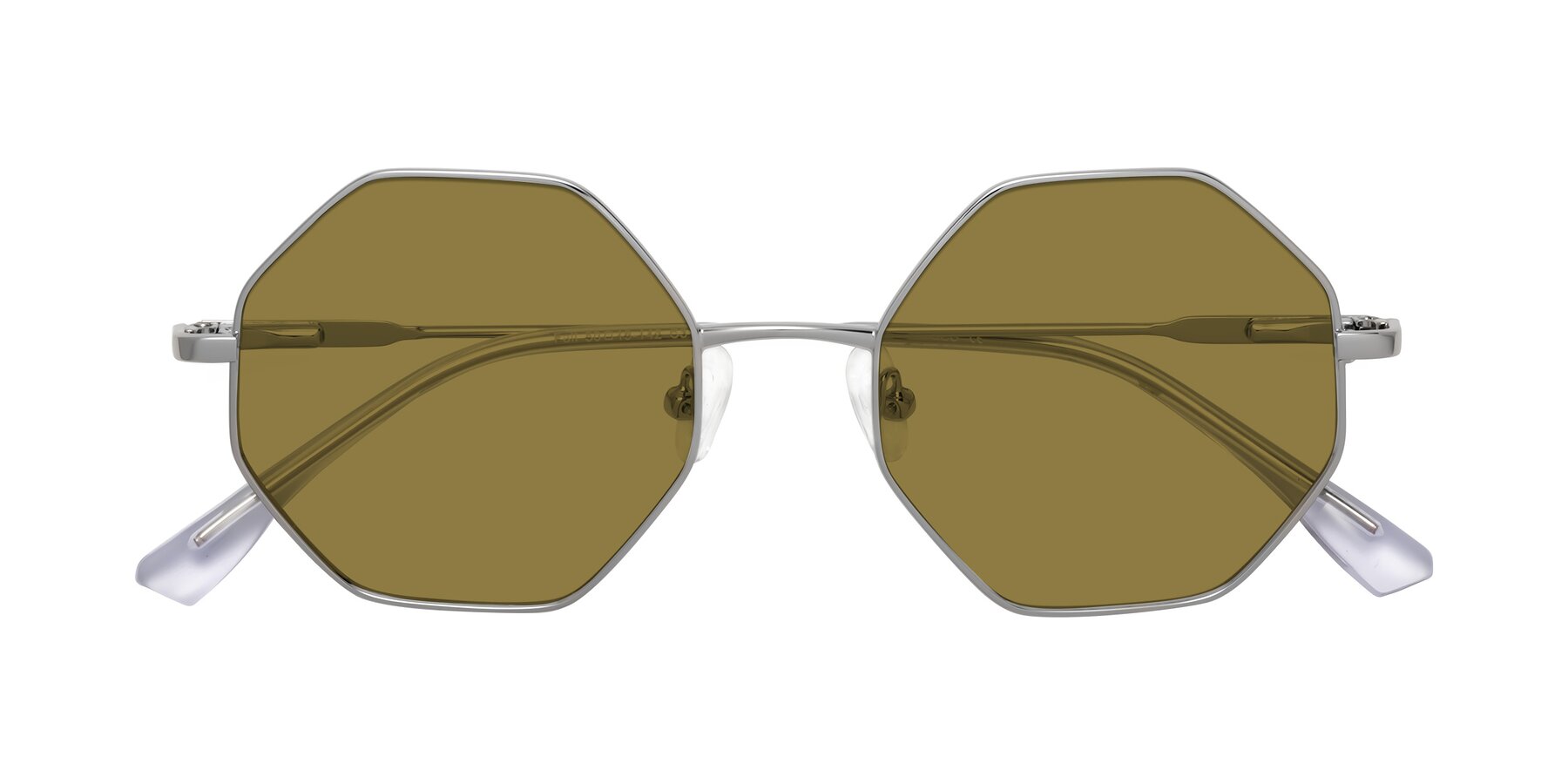 Folded Front of Fall in Silver with Brown Polarized Lenses