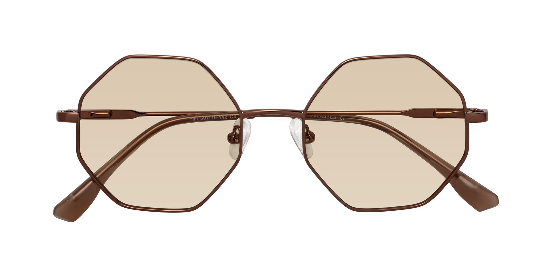 Folded Front of Fall in Bronze with Light Brown Tinted Lenses