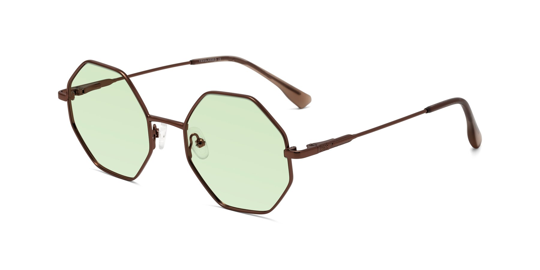 Angle of Fall in Bronze with Light Green Tinted Lenses