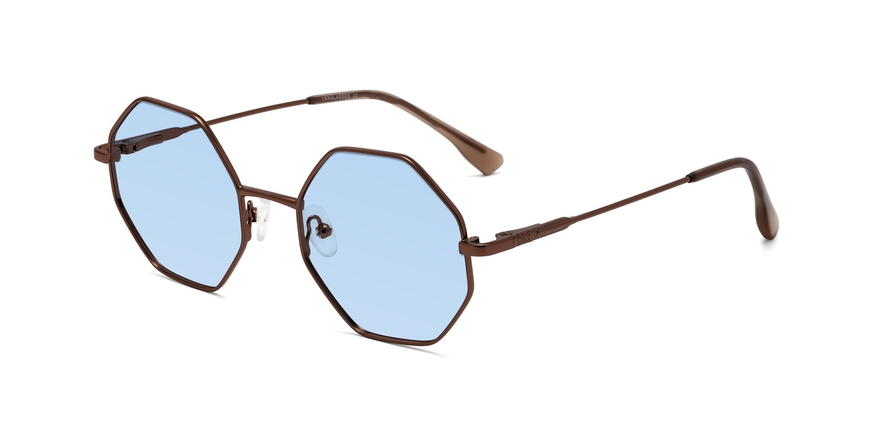 Angle of Fall in Bronze with Light Blue Tinted Lenses