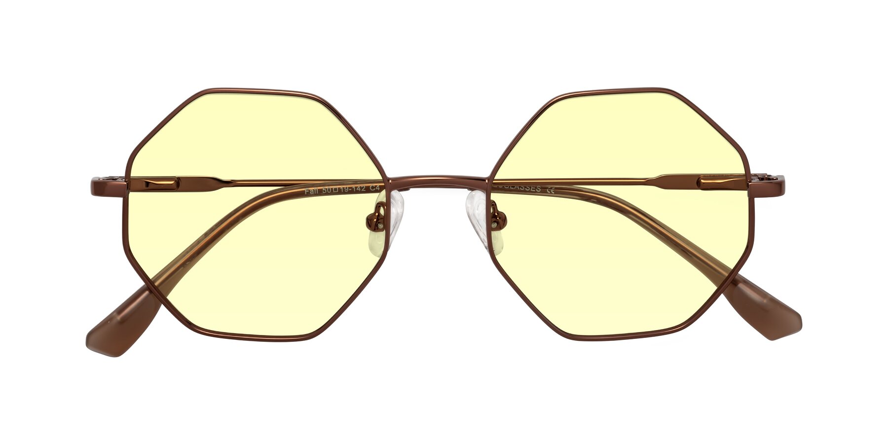 Folded Front of Fall in Bronze with Light Yellow Tinted Lenses