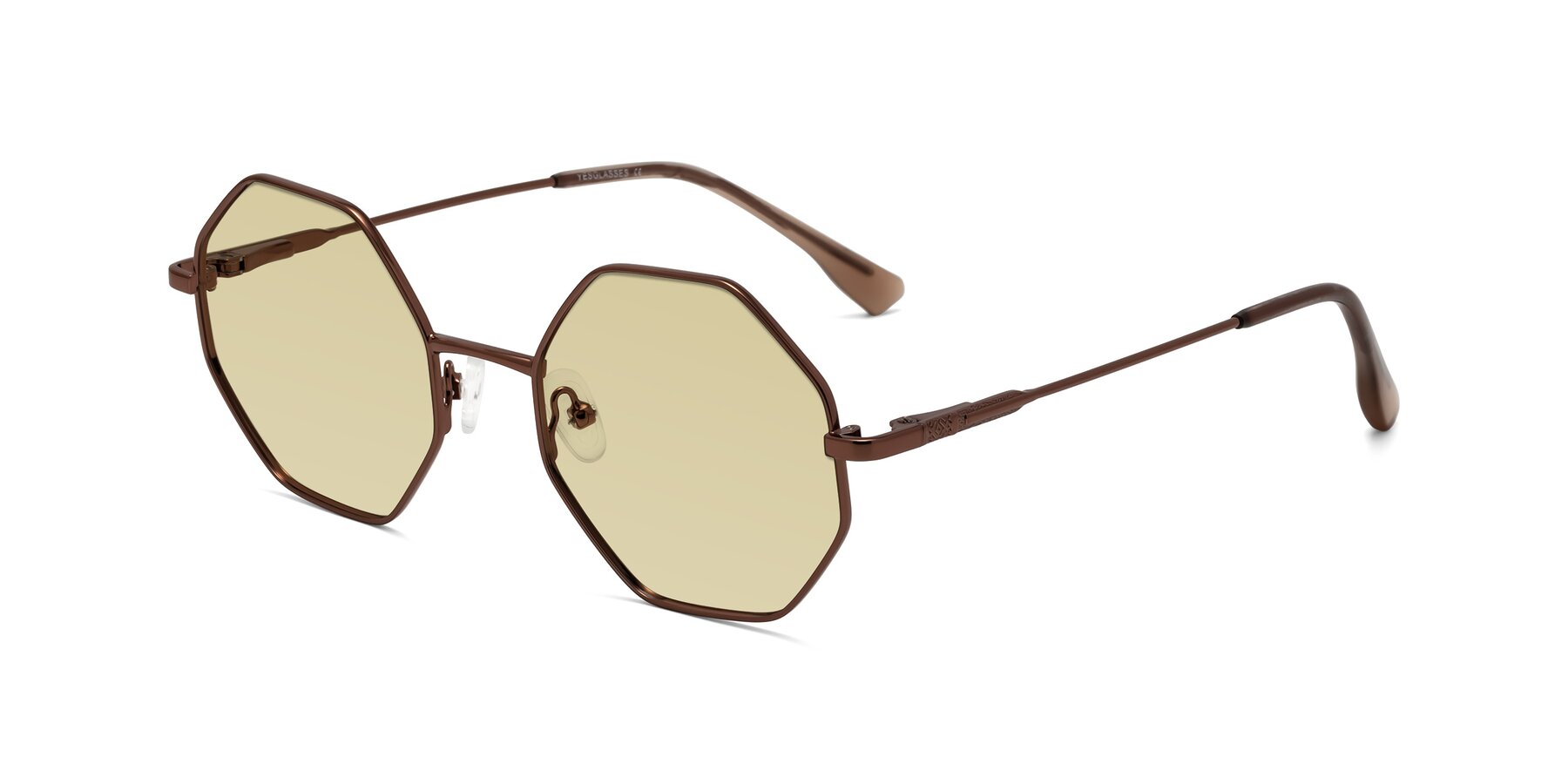 Angle of Fall in Bronze with Light Champagne Tinted Lenses