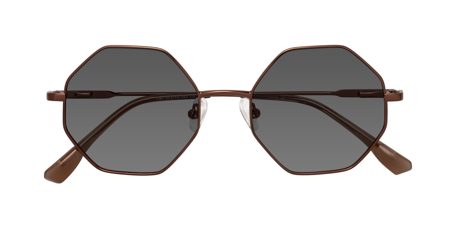 Folded Front of Fall in Bronze with Medium Gray Tinted Lenses