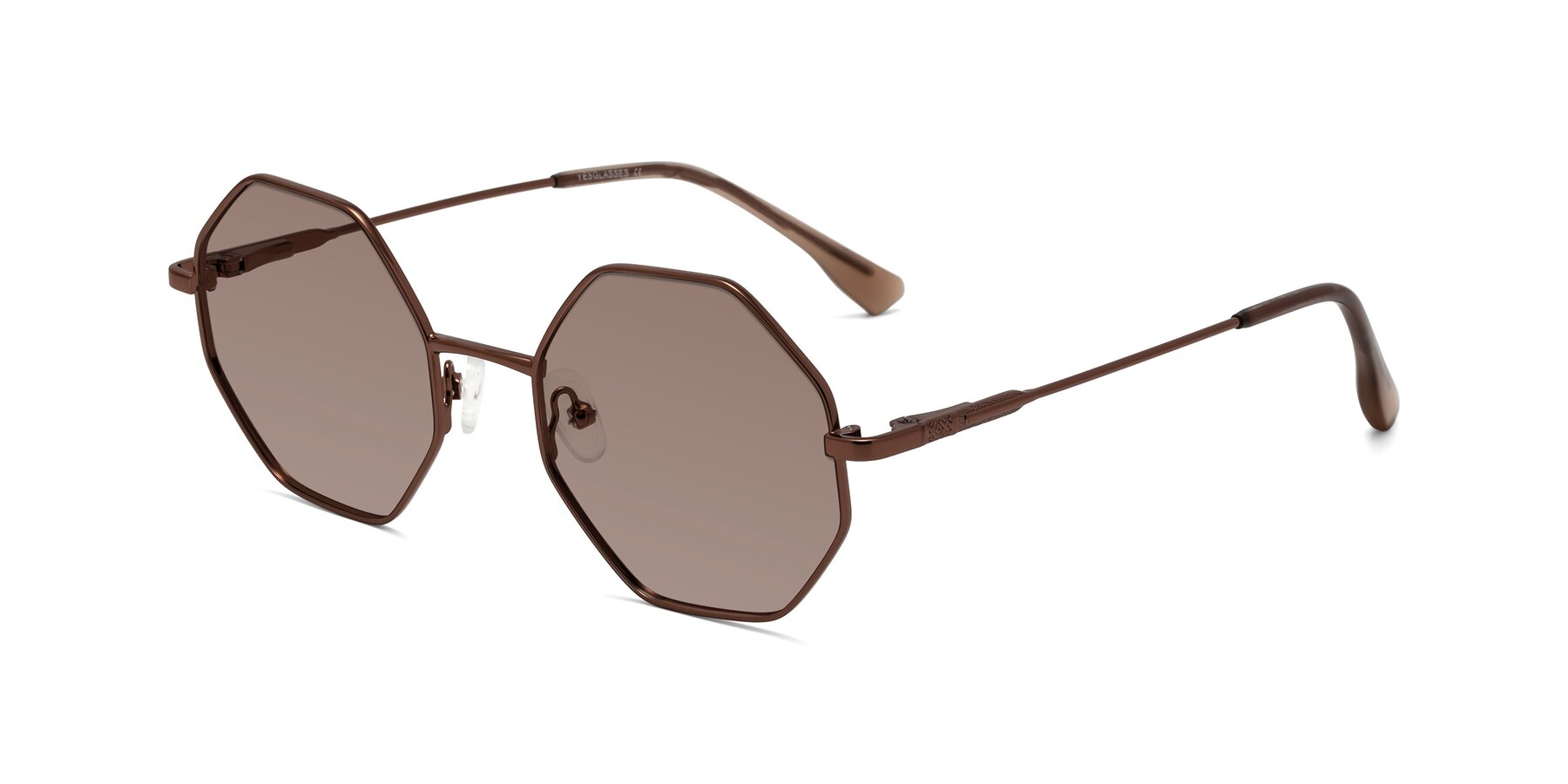 Angle of Fall in Bronze with Medium Brown Tinted Lenses